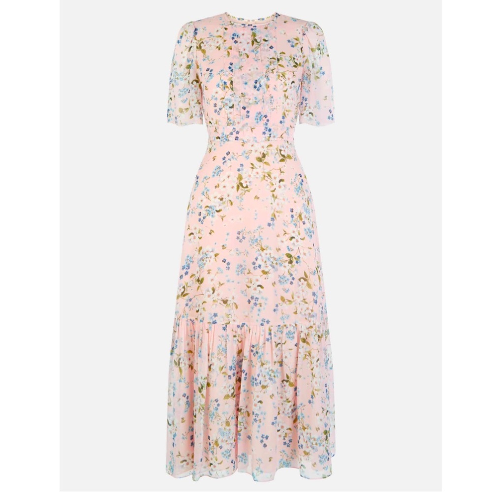 Hobbs By Invitation Collection Silk Blossom Dress NWT